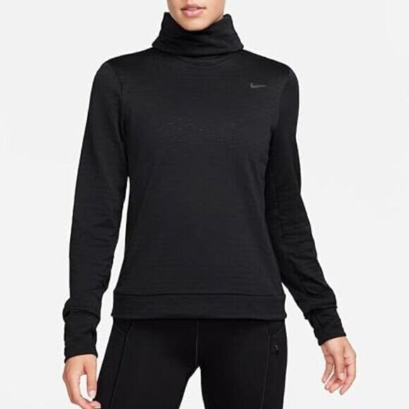 NWT Nike Therma Fit Element Swift Turtleneck Black Running Top - Picture 14 of 14